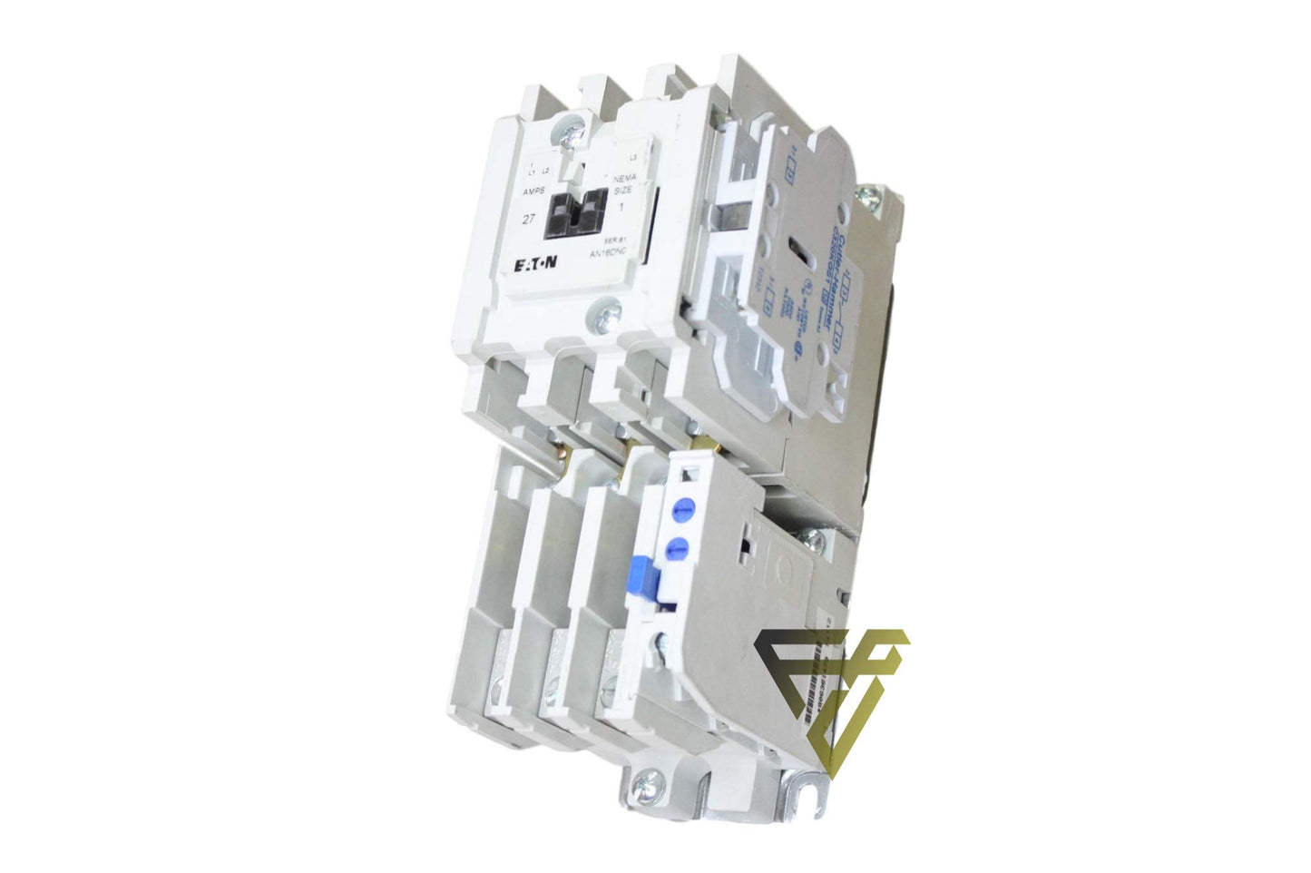 Eaton AN16DN0AB Freedom Nema Starter, con relé de sobrecarga bimetálico, tamaño 1 FLA, voltaje de bobina de 120 V, corriente nominal de 27 A, 7.5 HP máximo a 240 VAC, 10 HP máximo a 480 VCA