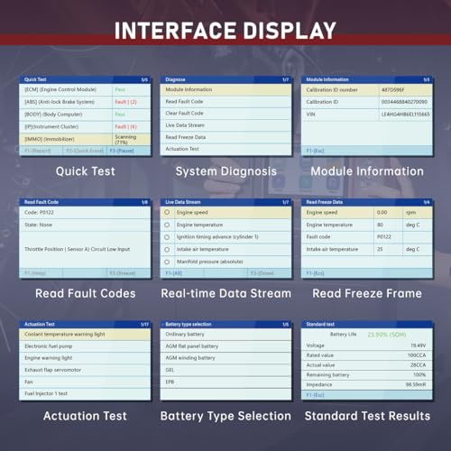 Herramienta de diagnóstico de motocicleta escáner para motocicleta, compatible con Harley Yamaha, Honda, Kawasaki, Suzuki, 70+Marcas, Lector de código de motor OBD2 con pantalla táctil de 5