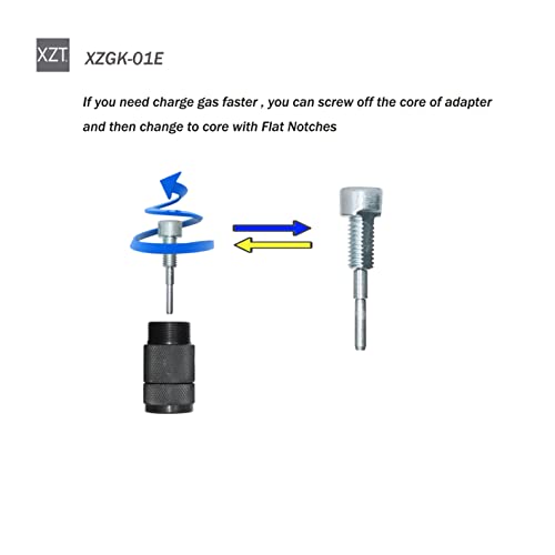 XZT GK-01SD Sistema de carga de nitrógeno acumulador hidráulico, kit de prueba de presión de nitrógeno, herramientas de carga de gas
