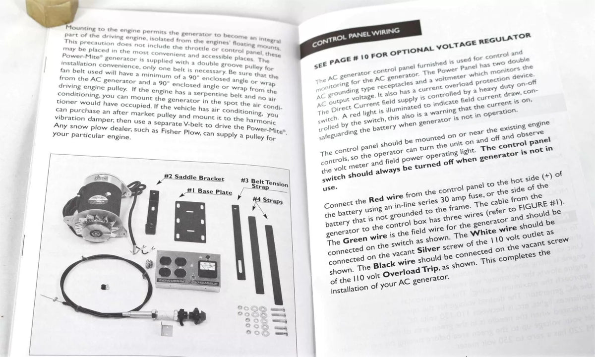 Nuevo Kit generador de PM-220 accionado por correa Fabco Power Mite con caja de control y PMVR-