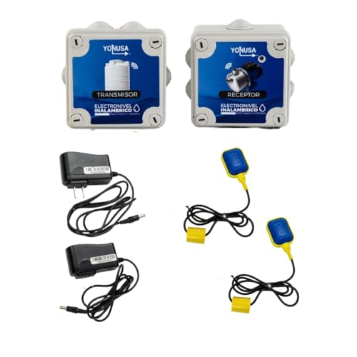 Electronivel Inalámbrico para tinacos y Cisterna, sin cablear y fácil de instalar,Transmisor detecta nivel de agua en tinaco o sisterna