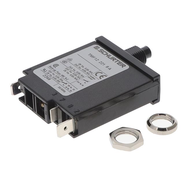 SCHURTER Inc. 4410.0409 TM12 Montaje en panel Termomagnético 8A