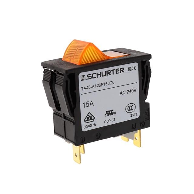 SCHURTER Inc. 4430.0559 TA45 Montaje en panel Térmico 15A