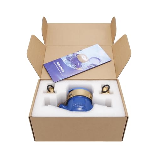 Medidor de agua Measman, acoplamientos NPT de 3/4 pulgadas