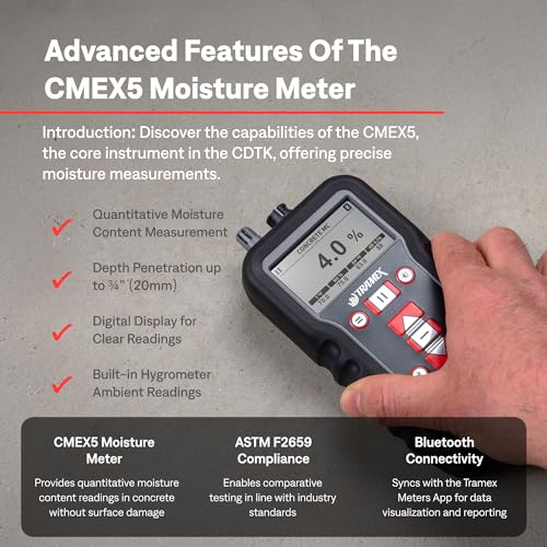 TRAMEX CDTK Kit técnico de determinador de hormigón
