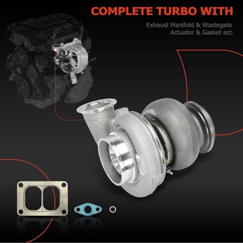 A-Premium TV4502 - Kit completo turbocompresor con junta compatible con camiones internacionales Detroit, modelos diesel serie 60, modelos 1997-2001, sustituye a 23508406