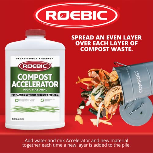 Roebic Acelerador de compost bacteriano CA-1: 2.5 libras, para un compostaje más rápido