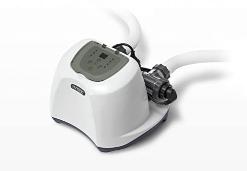 INTEX QS1200 Sistema de cloro de agua salada, para piscinas sobre el suelo, mantiene la claridad del agua, voltaje de 110 a 120, piscina de 15,000 galones
