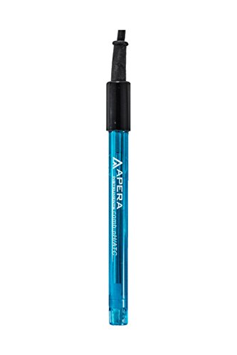 Apera Instruments Electrodo de pH todo en uno 201T-F, ATC, conector BNC/RCA, cuerpo de policarbonato AI1302