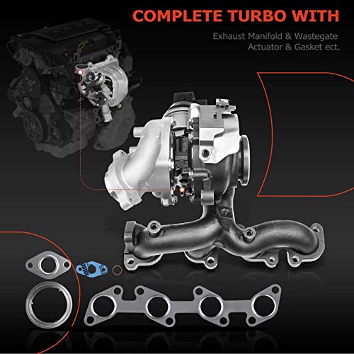 A-Premium - Kit completo turbocompresor turbocompresor, con junta, compatible con Audi A3 2010-2013 y Volkswagen Jetta 2009-2014, Beetle 2013-2014, Golf 2010-2014, 2.0L Diesel, reemplazo#