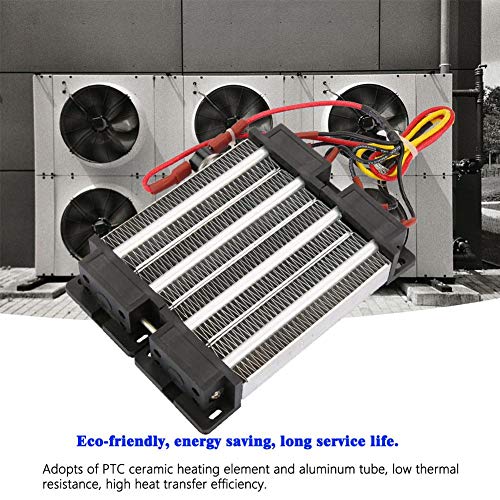 Calentador de aire de cerámica PTC, 110 V/220 V, 1000 W, calentador de aire de cerámica PTC, elemento calefactor PTC, termistor eléctrico para aire acondicionado, calentador eléctrico (110 V1000 W)
