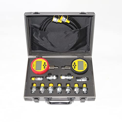 XZT Kit de acoplamiento de prueba de presión hidráulica digital de 70 m, medidor de presión, manguera de prueba, punto de prueba para la reparación de maquinaria de construcción de excavadoras