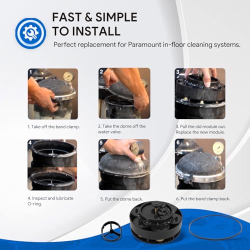 Kit de módulo de 6 puertos premium de repuesto para válvula de agua Paramount, 004-302-4408-00 pieza de repuesto con carcasa de válvula Oring, 004302440800, 005302010000