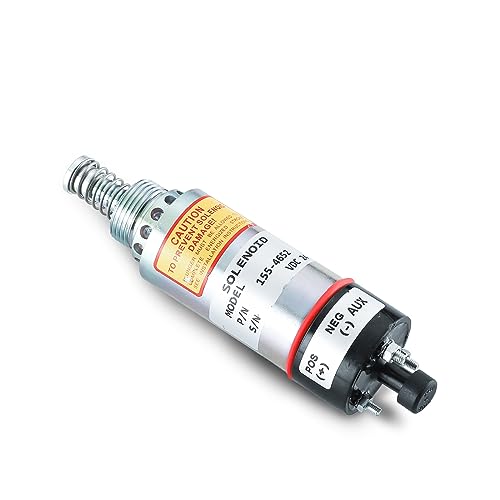 155-4652 Solenoide de apagado de combustible 1554652 8C-3663 para Caterpillar Engine 3114 3116 3126 Excavadora E320B E325B E325C E325CL - 3 terminales 24VDC