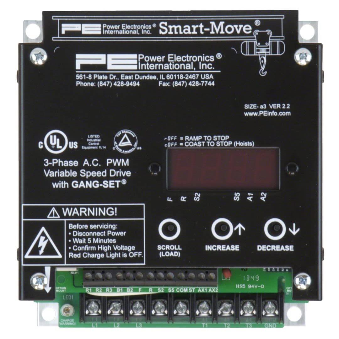 MSM4AR: 4 Amp 2 HP 480V Smart Move VFD con resistencias de regeneración interna y sobrecargas térmicas