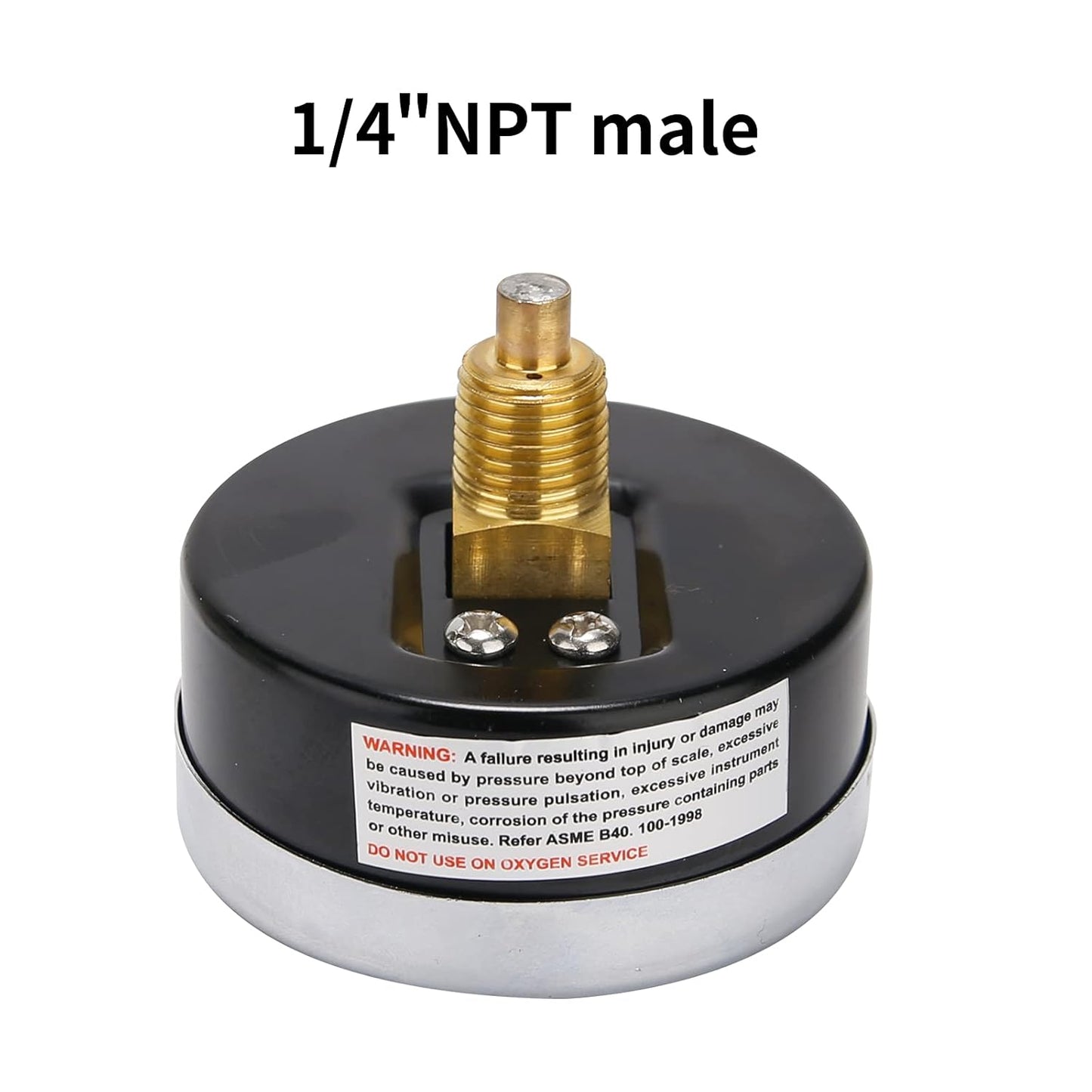 Measureman Tridicador, termo-manómetro, 2-1/2 pulgadas, relleno de aceite de silicona, 0-160 psi/30-250 grados F, caja de acero inoxidable, medidor de presión de montaje inferior NPT de 1/4 pulgadas