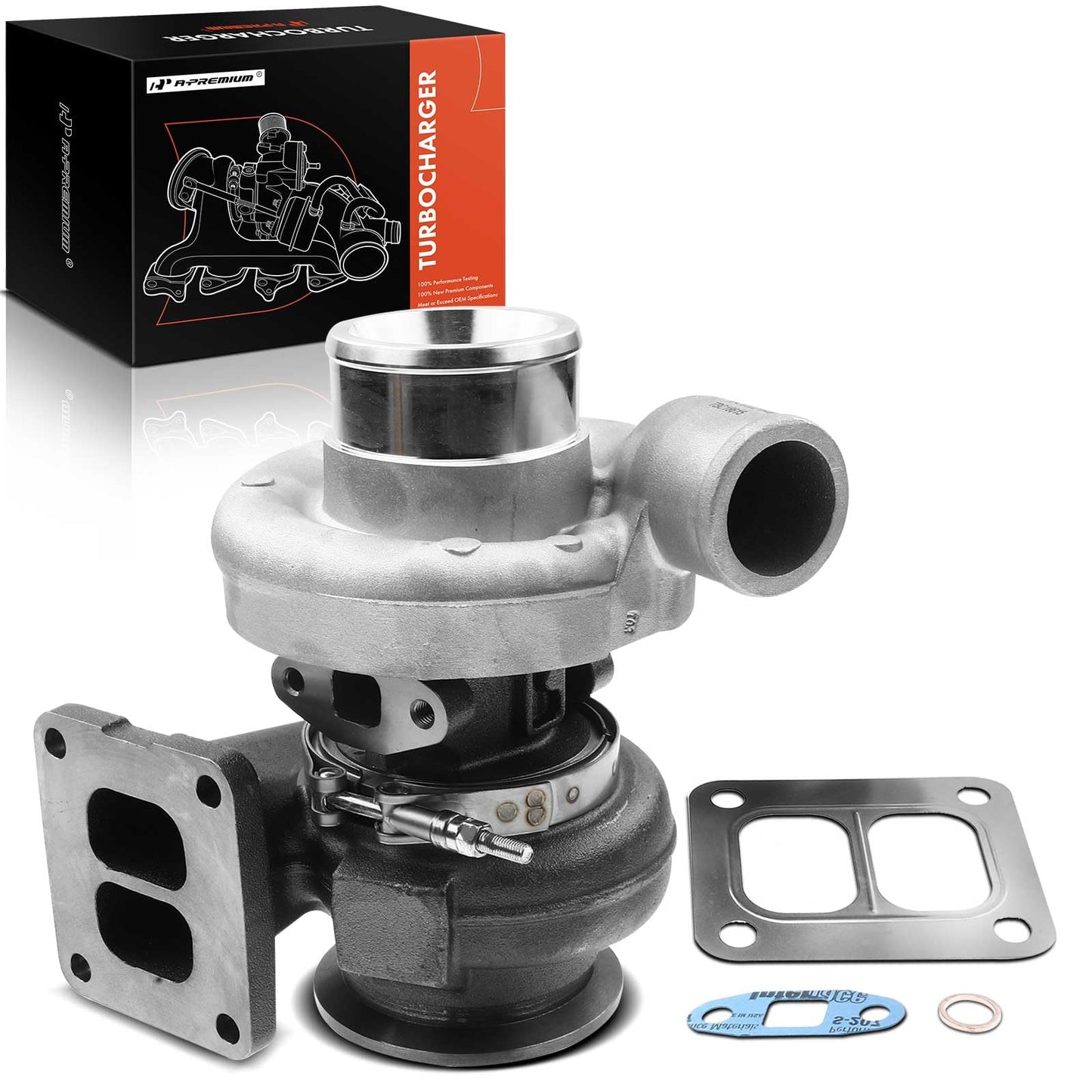 A-Premium Kit completo de turbocompresor, con junta, compatible con John Deere Industrial Various Gen Set 2000-2012, 4.5L, con motor 4045/4045T, repuesto # 318615, 399-0023-112