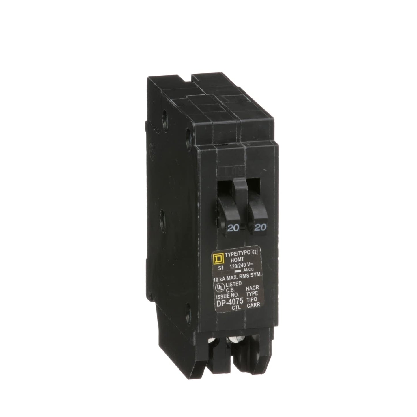 Square D de Schneider Electric HOM2175SB Homeline SurgeBreaker dispositivo de protección contra sobretensión, toma 2 espacios centrales de carga