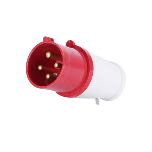 Conector de enchufe industrial de 32 A, 4 pines, juego de enchufes de 3 fases, AC380V‑415V a prueba de polvo, conector industrial impermeable