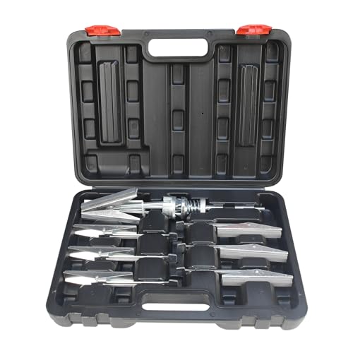 Cilindro de motor Hone Deglazer 2 pulgadas a 6-1/2 pulgadas ajustable 4 pulgadas hoja larga con 100 220 400 piedras de grano cilindro de pistón Hone con caja negra