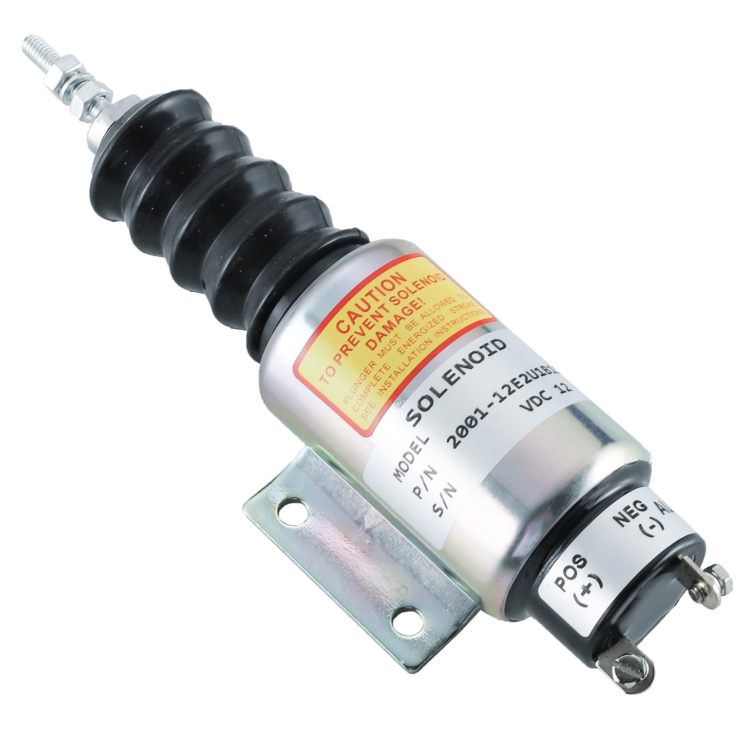 2001-12E2U1B1S1A - Solenoide de apagado de combustible SA-2606-A 3040174 FSS0065 2000-4505 para Woodward, Mitsubishi Mixer Camión, Snorkel Lift, UpRight Lift 12VDC