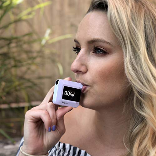 Alcoholímetro BACtrack C8 | Precisión de grado profesional | Conectividad inalámbrica opcional para Apple iPhone, Google y dispositivos Android Smartphone Samsung | Apple HealthKit Integration, color blanco