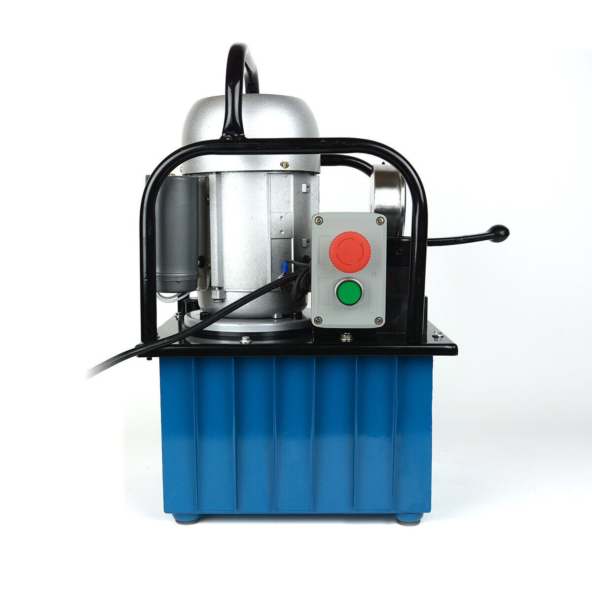 Bomba hidráulica eléctrica de 2 etapas, doble efecto, 110 V, 10 000 PSI, capacidad de 488 in³