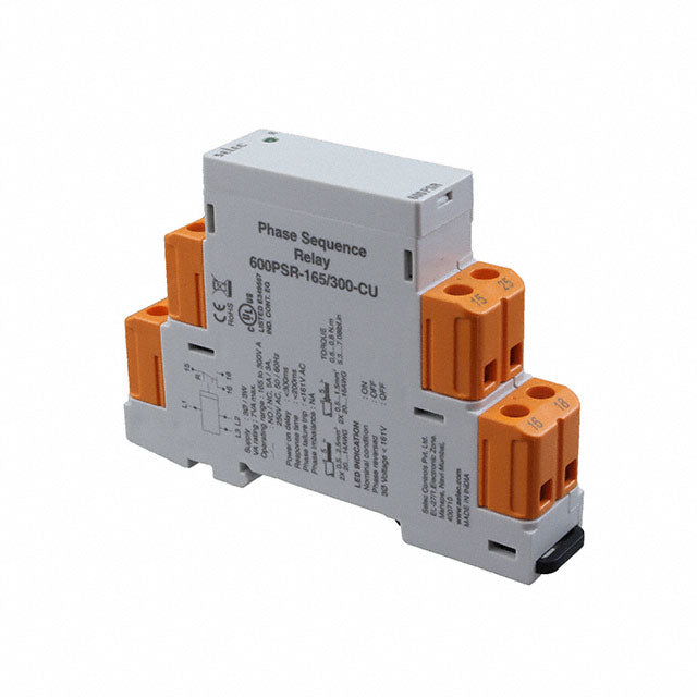 Altech Corporation 600PSR-165/300-CU 600PSR Pérdida de fase, secuencia de fase, desequilibrio entre fases 165 ~ 300VCA 0.2 ~ 10 s 0°C ~ 50°C
