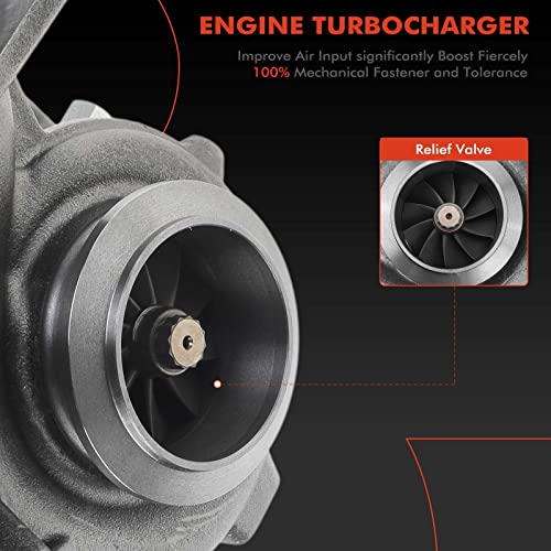 A-Premium Turbocompresor completo de baja presión, con junta, compatible con Ford F-250 F-350 F-450 F-550 Super Duty 2008-2010, 6.4 L, reemplazo # 8C3Z-6K682-BARM