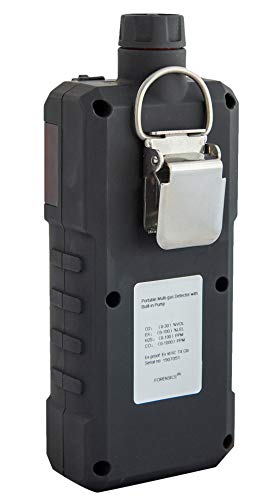 4 monitores de gas de Forensics | medidor de gas múltiple de bomba integrada | O2, CO, H2S, LEL | visualización a color y gráficos | calibración NIST de Estados Unidos FD-600-4GAS