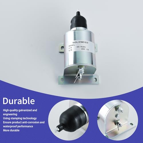 44-9181 Solenoide de apagado de combustible 41-1566 MPN0457 4109D06G04 11-8518 reemplazo para Thermo King SB SLX SL TS MD Series Engine SL100 SL200 SL300 TS200 TS300 TS500 SB1990 SB200 SB210 Yanmar