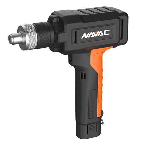 Navac Nte11L - Expansor de tubos de alimentación – Herramienta de estampar de cobre suave o recocido – Funciona con pilas – Operación con un solo botón – Cabezales expansores de conexión rápida