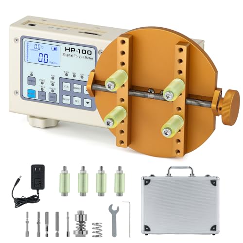 Huanyu Medidor digital de par digital para tapas de botellas, probador de par de tornillo, llave de tornillo, probador de medición para tapas de botellas, destornilladores eléctricos, destornilladores