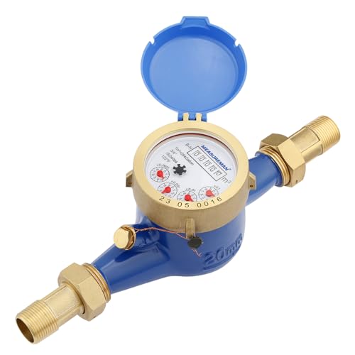 Medidor de agua Measman, acoplamientos NPT de 3/4 pulgadas