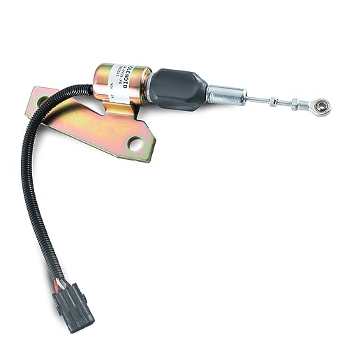 3991625 Solenoide de apagado de combustible 3930658 3935431 3939700 SA-4756-12 J932529 reemplazo para Cummins Engine 6BT 5.9L, 6BT 8.3L, Hyundai Excavadora Caterpillar 24VDC