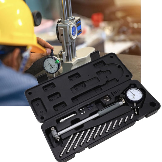 Indicador de Calibre de Diámetro Interior, Alexómetro de Cilindro, Calibre de Calibre Kit de Calibre de Calibre de Calibre Protección de Puente Indicador de Diámetro Interno (Medidor de diámetro interior 50-160)