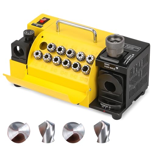 Huanyu MR-13B High-precision Drill Bit Grinder Portable Drill Bit Sharpener Re-sharpener Angle Grinding Machine, Grinding Range: ф3-ф13 (110V, CBN (for HSS))