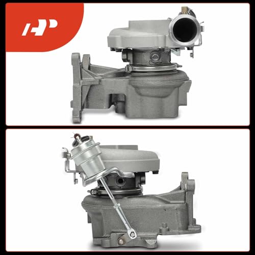 A-Premium Kit completo de turbocompresor turbo, con actuador y junta de desagüe, compatible con Chevy Silverado 2500 HD, Silverado 3500 y GMC Sierra 2500 HD, Sierra 3500, 01-04, 6.5L, Reemplaza # 12530339