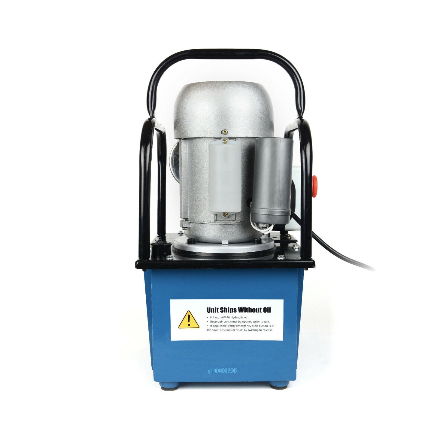 Bomba hidráulica eléctrica de 2 etapas, doble efecto, 110 V, 10 000 PSI, capacidad de 488 in³