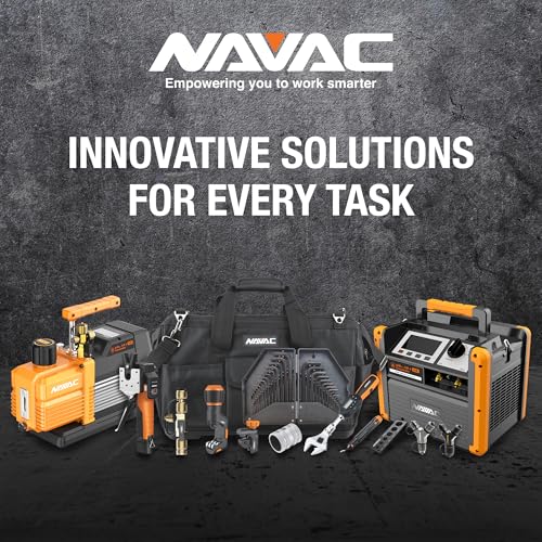 NAVAC Bomba de vacío NP12DM - Bomba de vacío para evacuación de HVAC - 5 micrones - Motor CC de doble etapa grado industrial para entornos comerciales - Caudal de 12 CFM
