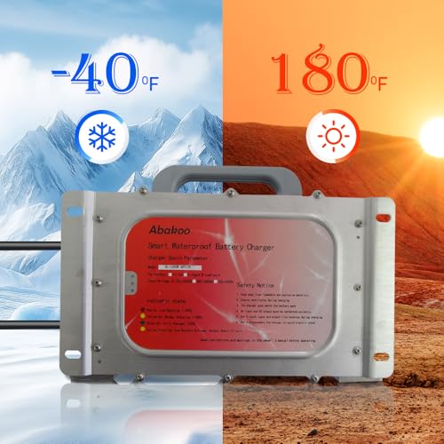 Cargador de batería de 48V 17A para Yamaha Golf Cart G19 G22, con enchufe de 2 pines, impermeable IP67