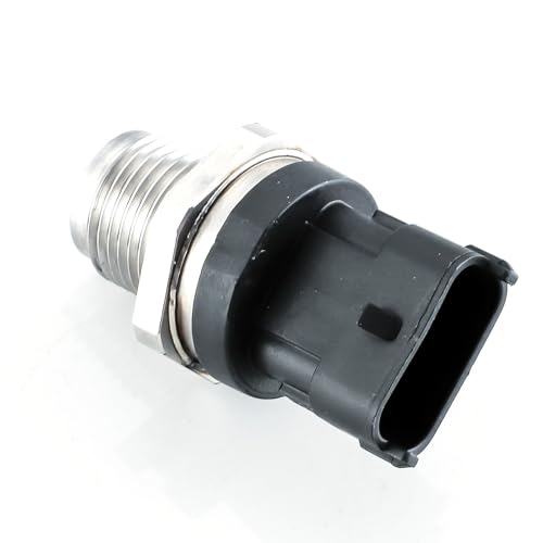 0281006327 Sensor de presión de riel de combustible de inyección de combustible 0281002850 5261237 compatible con Cummins Cargo ISB 4.5 ISB 6.7 motor diesel de repuesto para Dodge Ram 2500 3500 6.7L