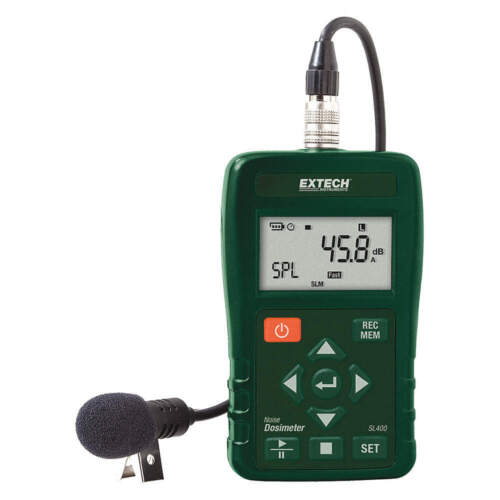 Dosímetro de ruido EXTECH SL400, LCD, rango de 30 a 130 dB 52ZK78