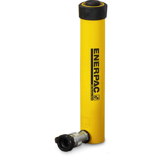 Enerpac RC-1014 Cilindro hidráulico de acero de aleación de efecto único con capacidad de 10 toneladas, solo puerto, carrera de 14"