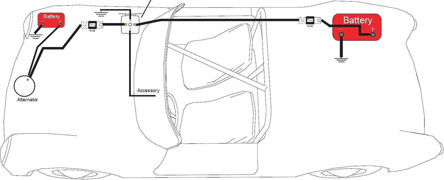 Stinger Aislador y relé de batería SGP32 de 200 amperios