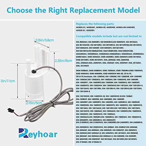 4A3624-03 - Interruptor de flotador de repuesto para máquinas de hielo Hoshizaki por Rayhoor - Sustituye a 4A3624-01 4A362401 4A3624-02 4A362402 4A3624-03 4A362403 43353535-035-03 4433333353501