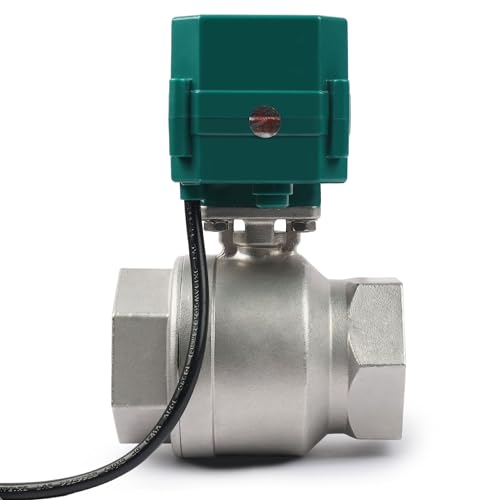 U.S. Solid Válvula de bola motorizada de 2 "con válvula de bola eléctrica de acero inoxidable 110VAC de EE. UU., Retorno automático, normalmente cerrado