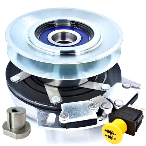 Interruptor HD AM141536 AM136787 de embrague de alto par y interruptor de hoja de 10 A AUC10632 para John Deere EZtrak Z225 Z235 Z445 Z465 42 48 54 cortacésped de giro cero EZ-Trak - Polea de billet y 10AMP Actualización PTO