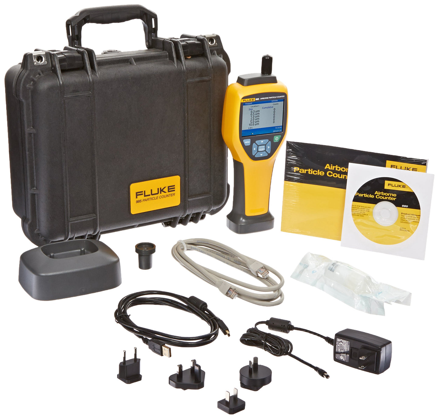 Fluke 985 Contador de partículas portátil para calidad del aire en interiores