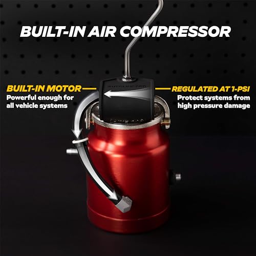 AutoLine Pro EVAP - Probador de fugas de máquina de humo con bomba de aire incorporada - Shop Series Plus - Probador de humo automotriz para detección de fugas al vacío - Bobina de humo de cerámica,